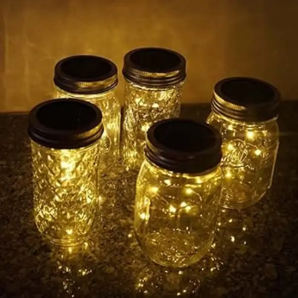 Illuminated Mason Jars